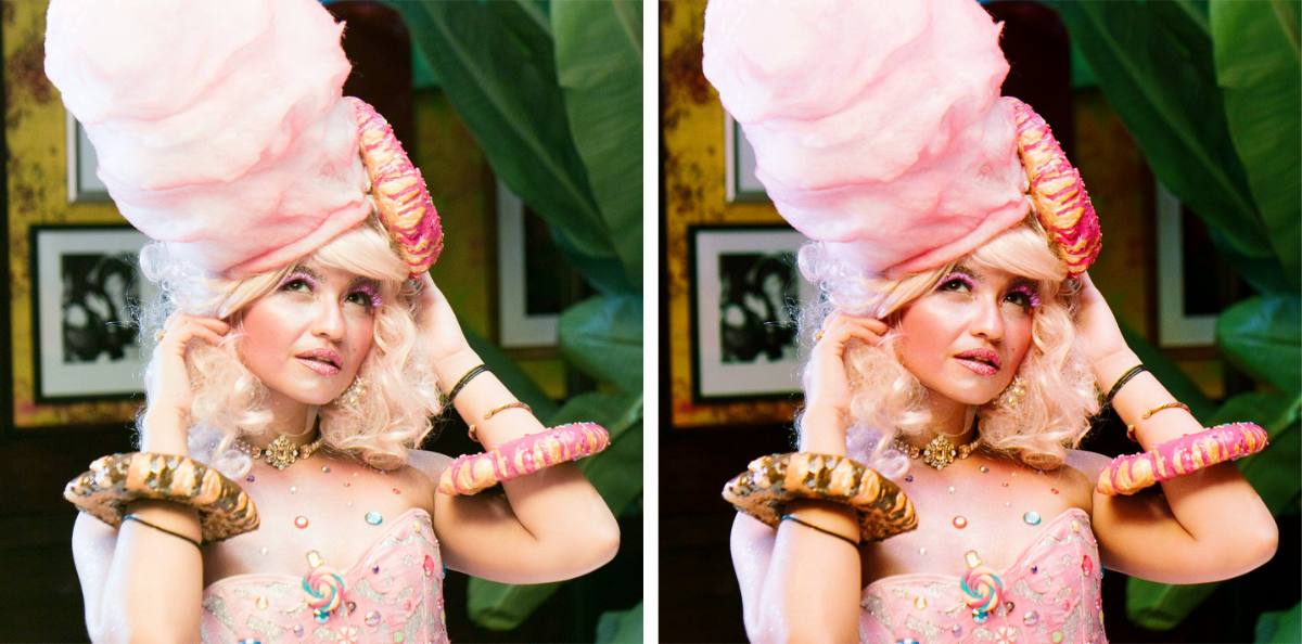 Photoshop Retouching Example - Before and After